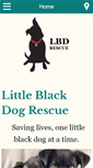 Mobile Screenshot of littleblackdogrescue.org